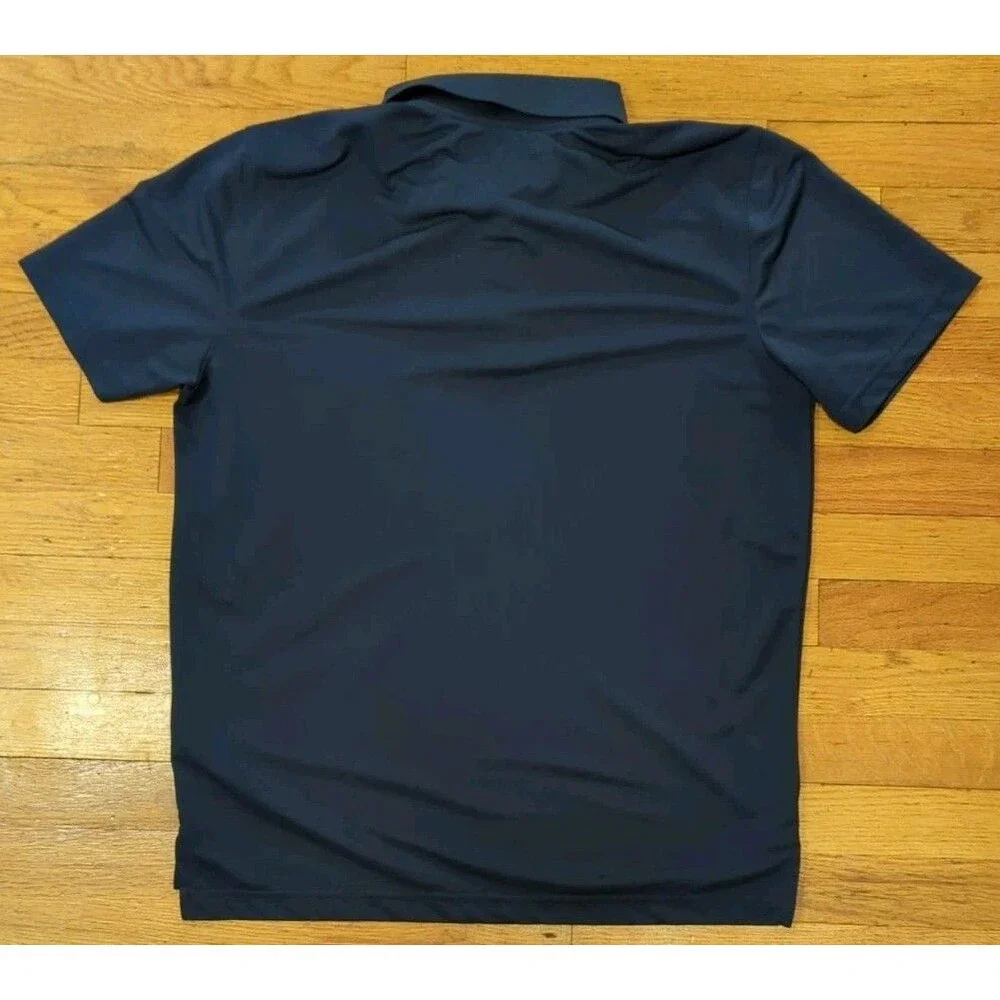 Tommy Hilfiger Performance Golf Navy Blue Polo Shirt Men’s Sz L Polyester EUC - Picture 6 of 6